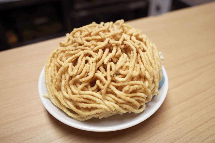 調理前の麺を見せていただいた。