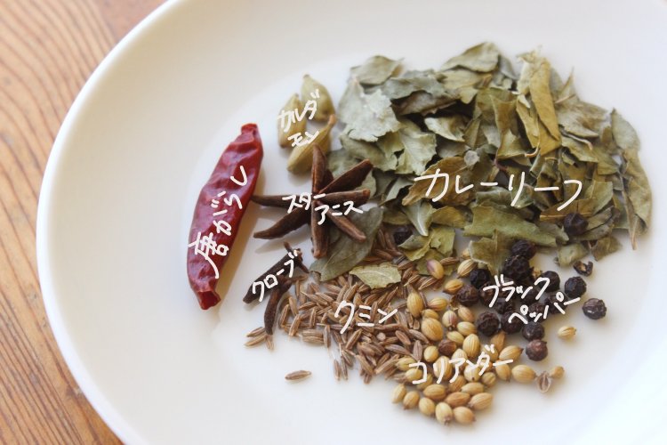 私の思うカレーっぽいスパイスたち。