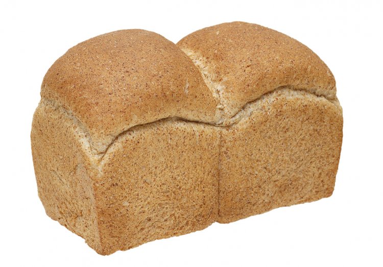 小麦ふすま、胚芽が入った国産小麦の山型食パン、山食390円。