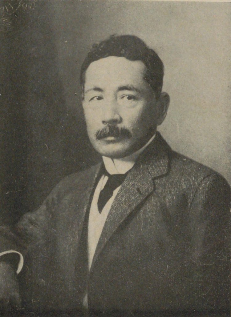 夏目漱石（国立国会図書館デジタルコレクションより）。