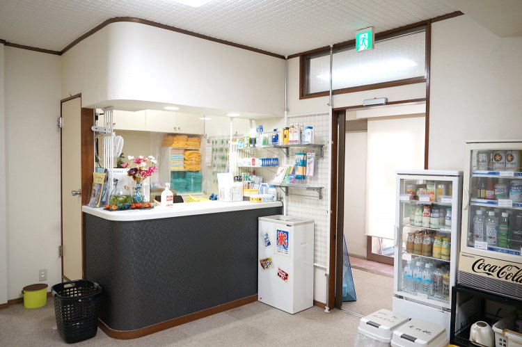 広々とした通路の入り口付近。