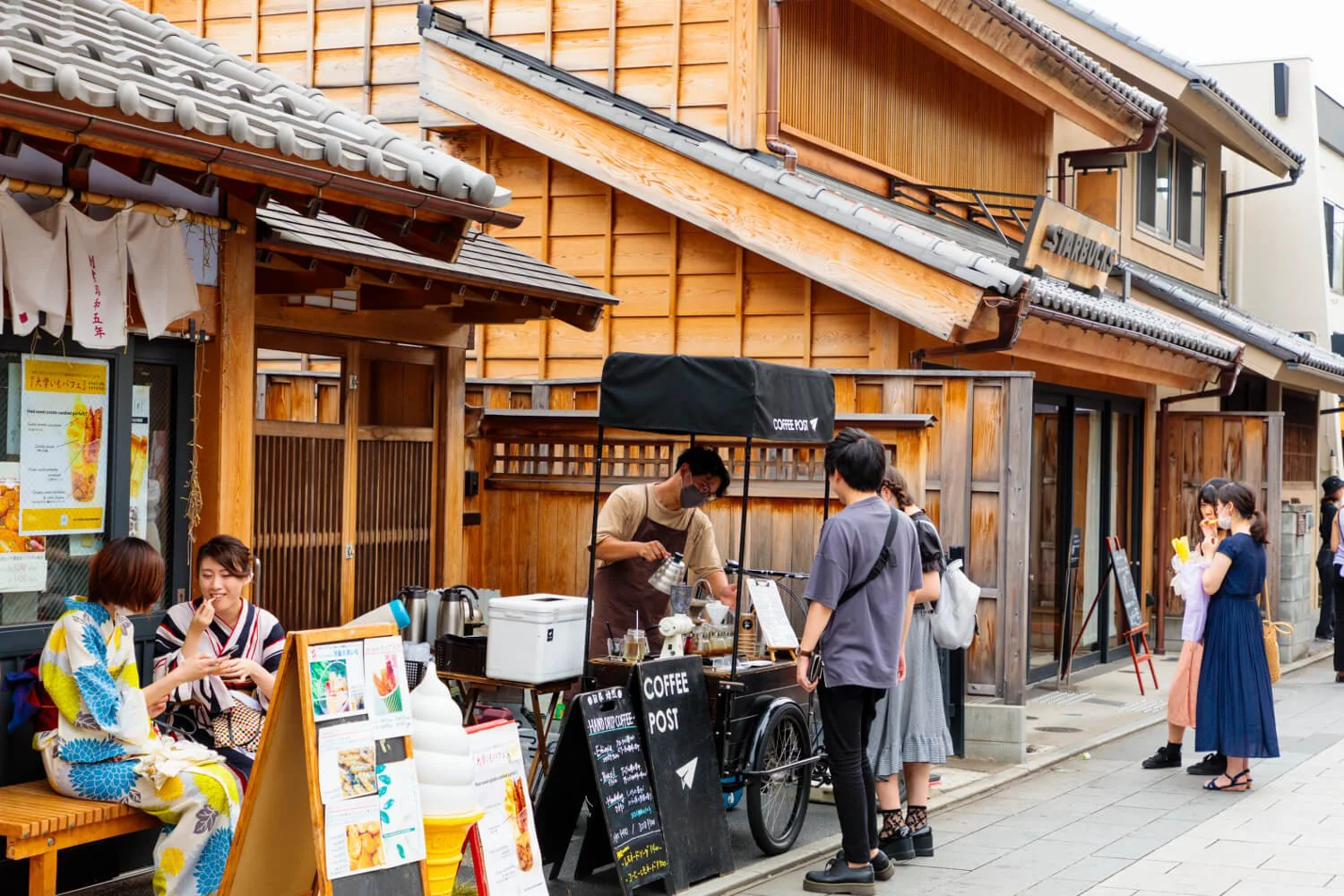 今日はこっち 明日はあっち 自転車屋台 Coffee Post と出会う川越の街角 さんたつ By 散歩の達人