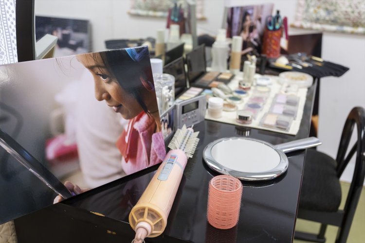 愛用のメイク 本田美奈子.ミュージアム 道具も展示。