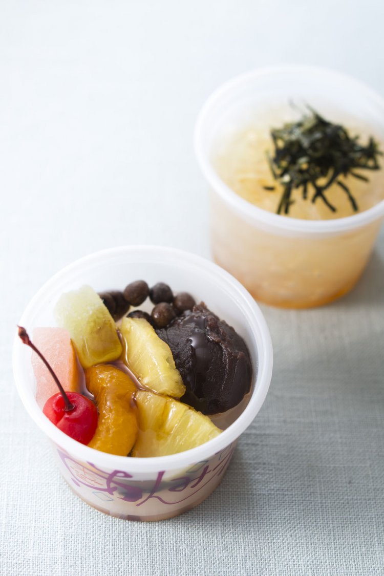 あんみつ&ところてん。