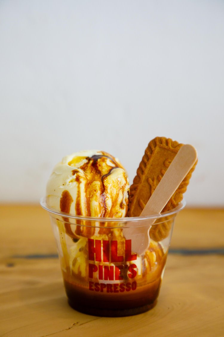 エスプレッソ＆バニラアイス AFFOGATO650円。