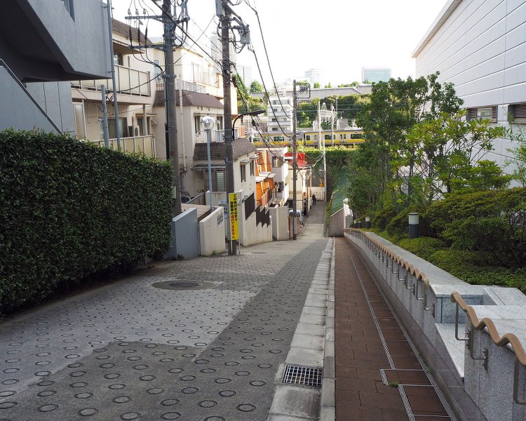 地図【B】地点から見た南方面（編集部注）。