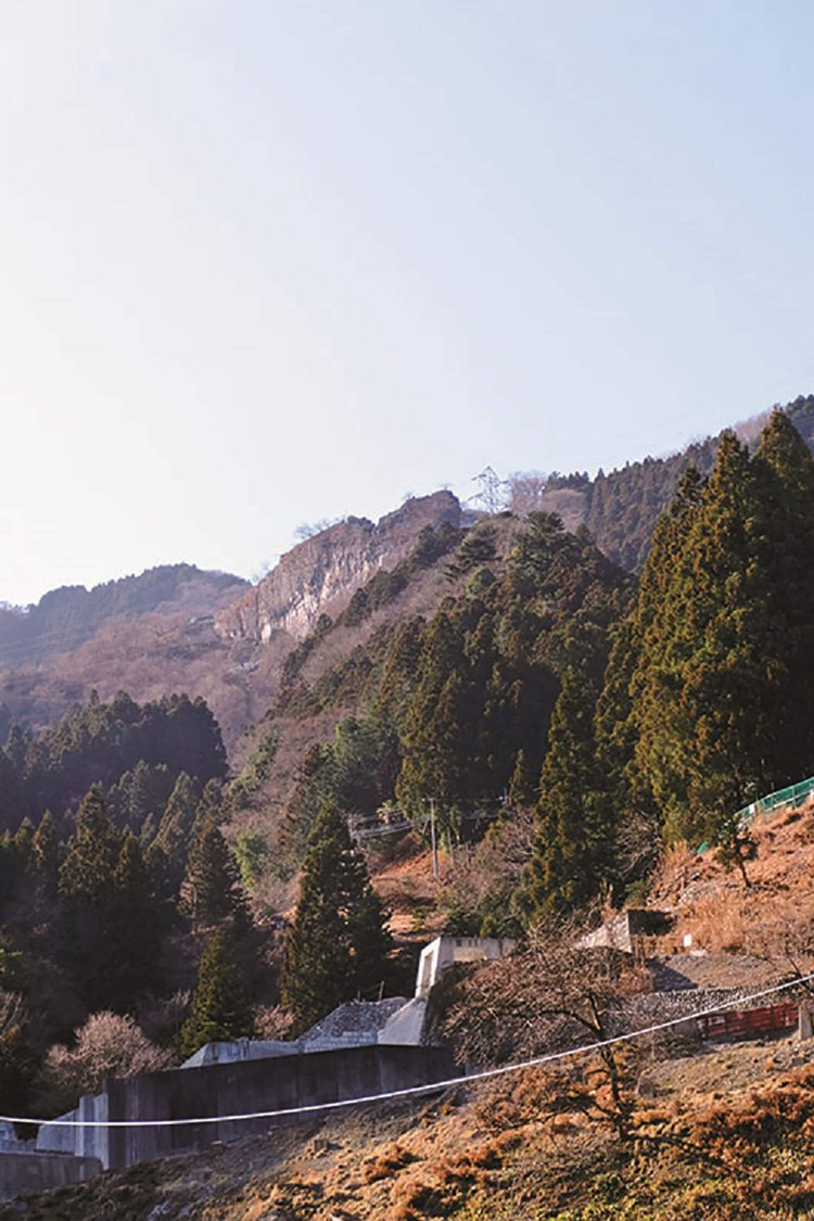 白岩から下りてくると鉱山跡があった。2015年に閉山した武蔵白岩鉱山。