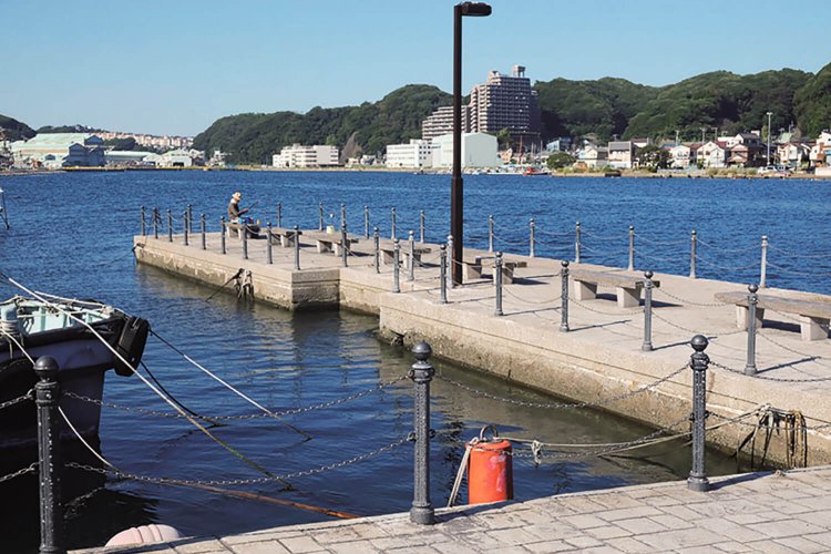 浦賀港の西側にある通称、陸軍桟橋。終戦後、南方や中国からの引揚者、約56万人がここから上陸した。