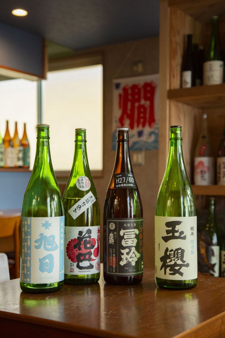 「十旭日（じゅうじあさひ）」、「冨玲（ふれい）」など山陰の銘柄多数。