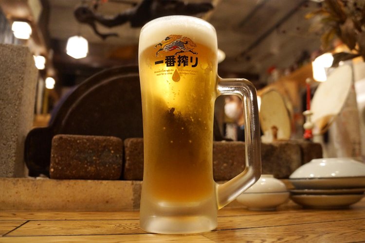 生ビール500円。