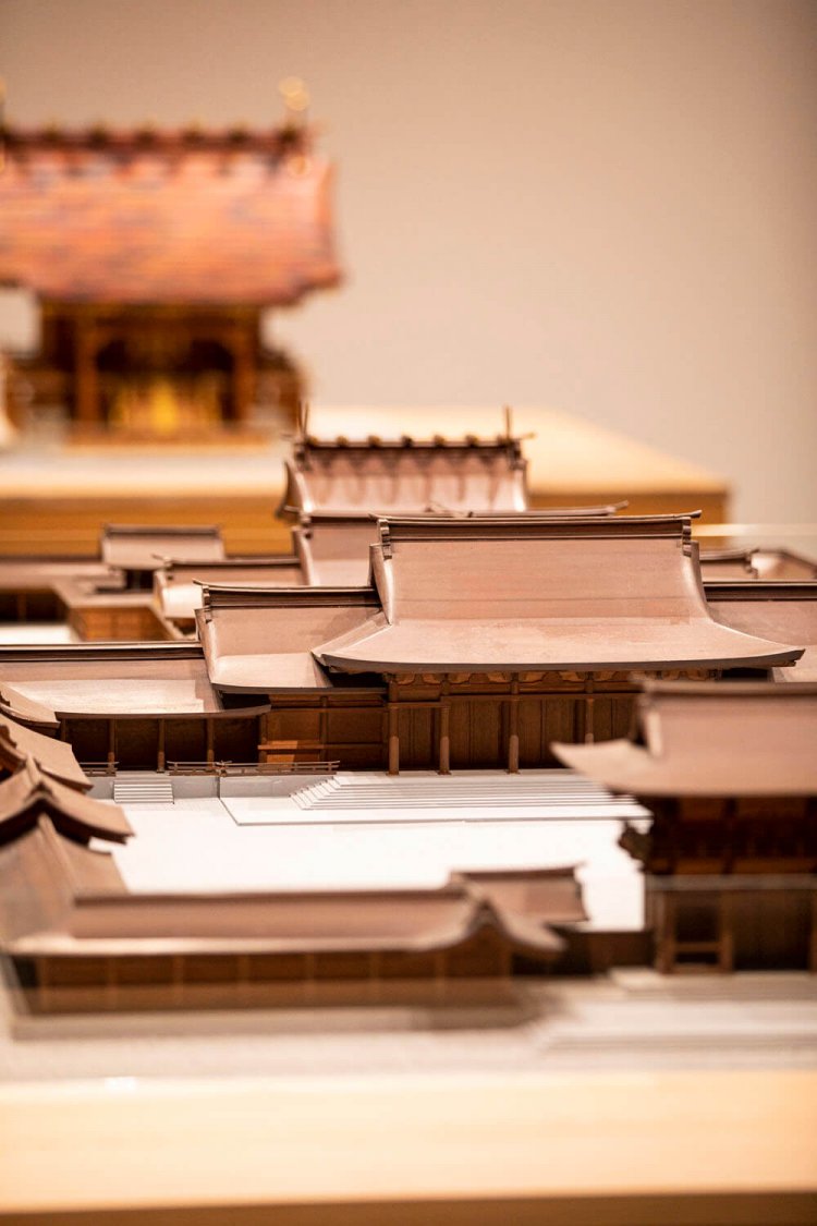 明治神宮境内の模型。