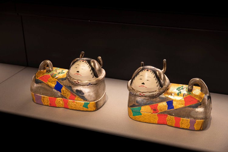 特別展の展示品にあった犬筥（いぬばこ）。ひな人形と共に飾られる道具のひとつ。※2020年10月現在は展示されておりません