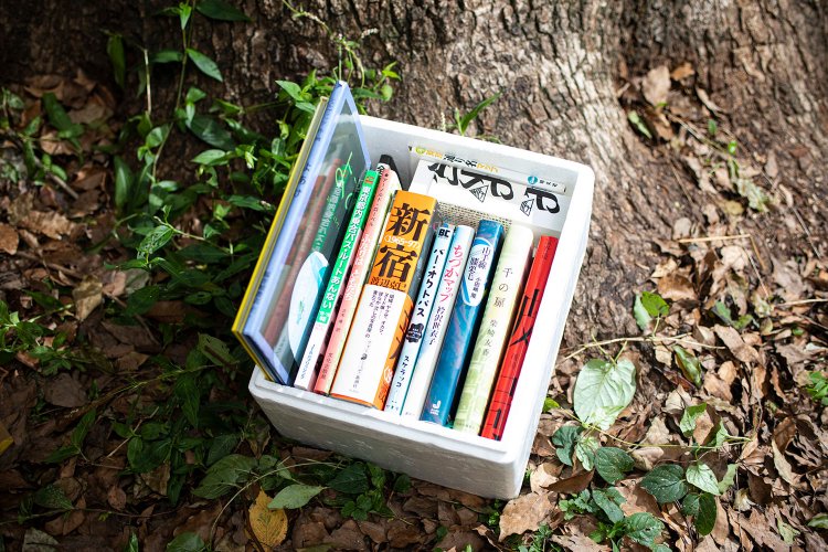 一箱本棚ピクニック