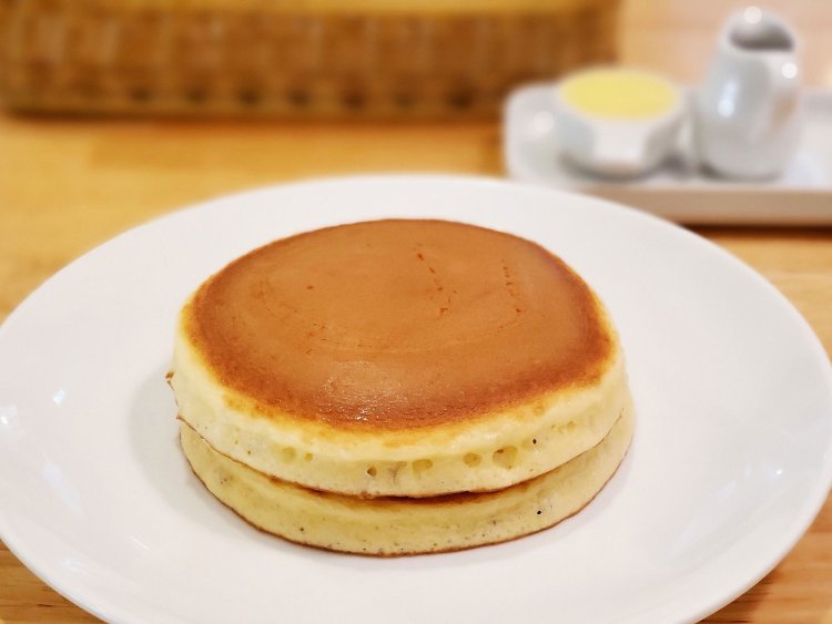ホットケーキ スタンダード（2枚）750円。