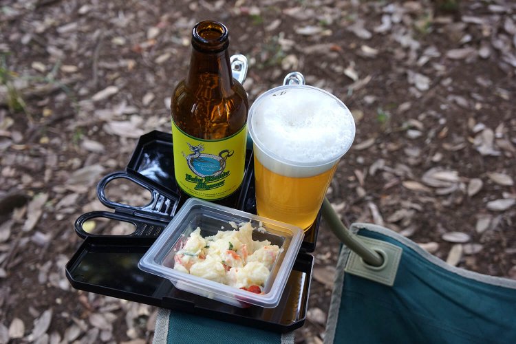 ビールだって乗っちゃいます。