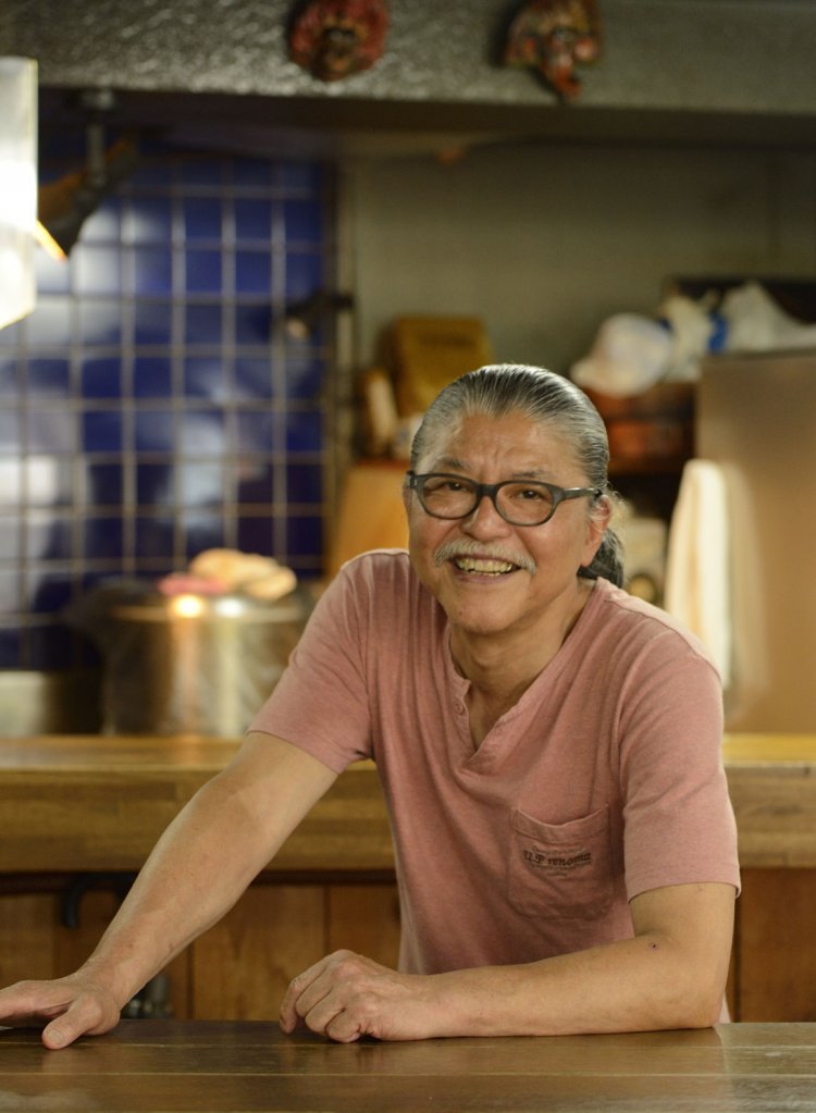 放浪時代を彷彿させるマスターの風貌。