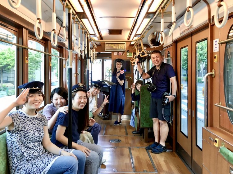 2019年10月号特集「LOVE鉄道！」の企画で都電を貸し切り！