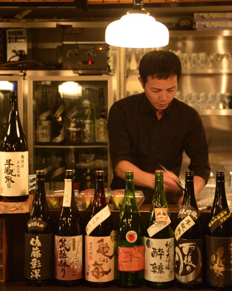 日本酒はショット75ml、150mlなど。