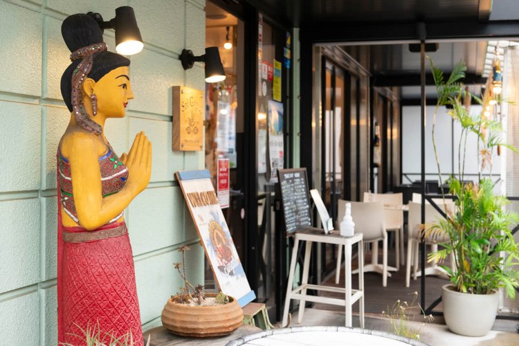 テラス席は風通しも◎。