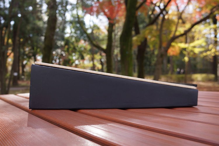 そしてこのように傾斜がついている。