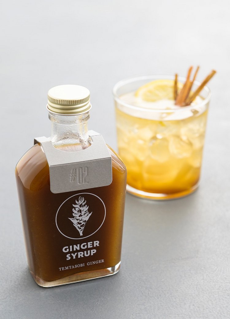 愛知県豊橋市産クラフトジンジャー（ホット/アイス）600円。