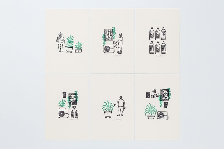 このようにスタンプを押すことで自分なりの路上の空間を作ることができる。