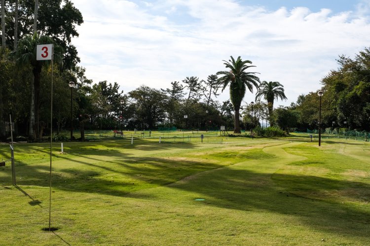 パークゴルフ場は全18ホール、パー66、距離640ｍの本格コースだ。