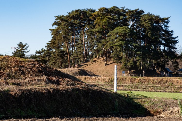 下侍塚古墳周辺には小ぶりな古墳が8つも点在している。