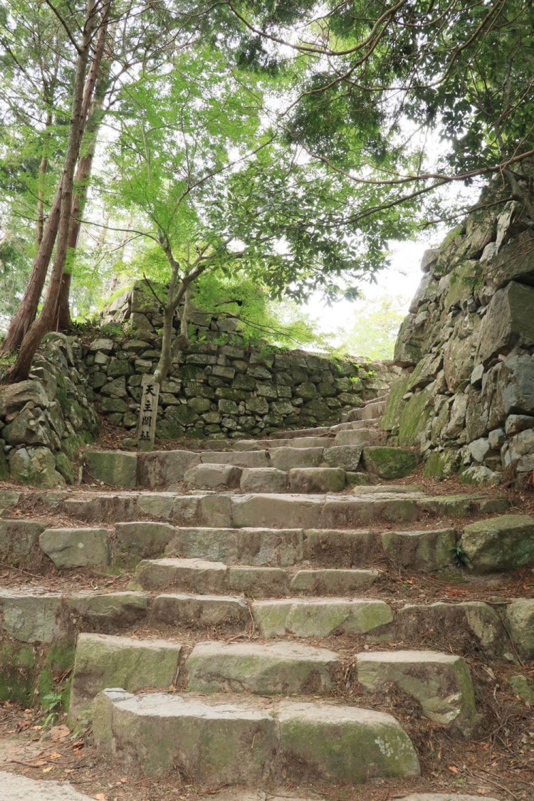 天主台入口を下方から見たところ。