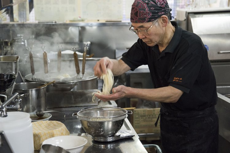 店主は山岸氏の一番弟子だった。