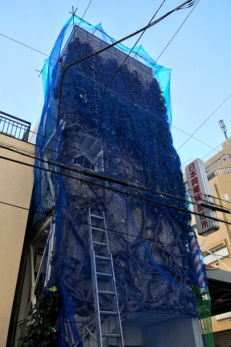 手入れ中の様子（写真提供＝『メンズヘアー・ユタカ』店長・谷本康人さん）。