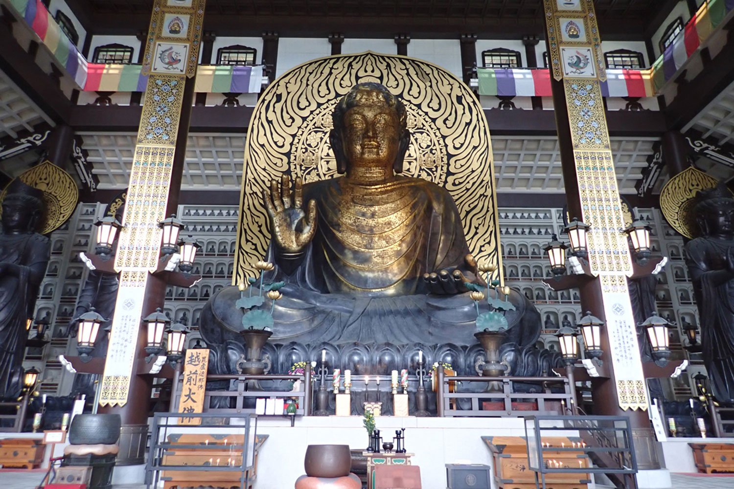 東大寺の大仏よりも2mも高いという、福井県勝山市の越前大仏(2019年)