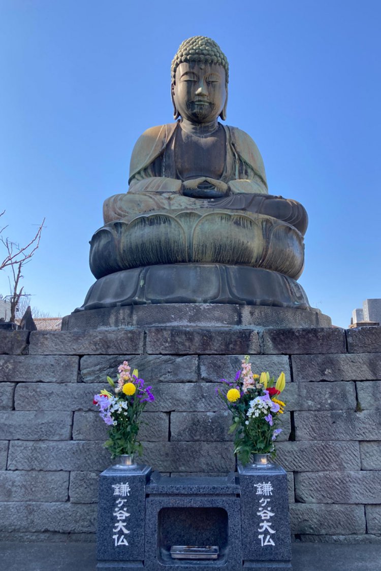 鎌ヶ谷大仏。思った以上に小さい（2021年）
