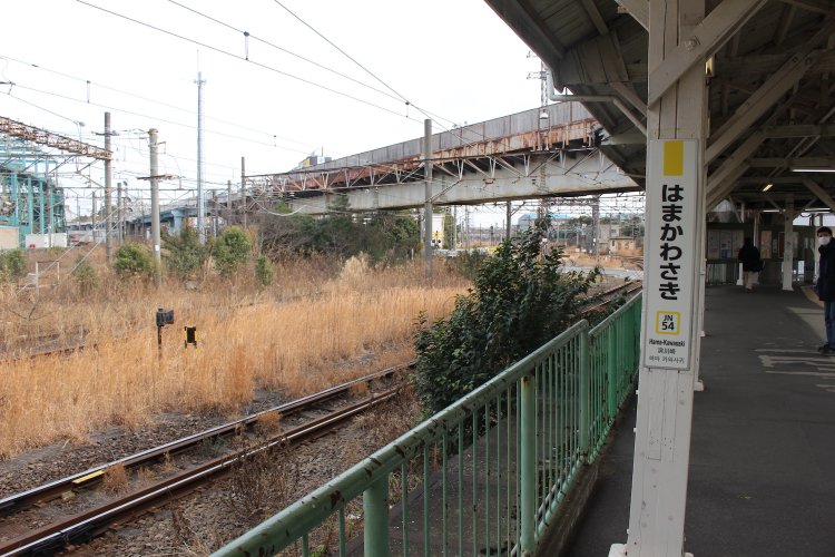 ホームからの景色。神奈川県川崎市とは思えない