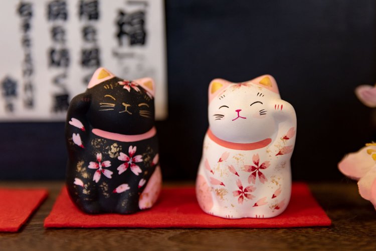 春限定のペア桜招き猫2200円