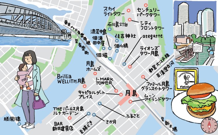 マンションライブラリ 月島マップ