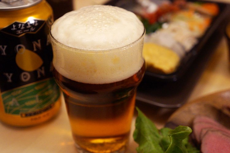 ビール、ありがたくいただきます。