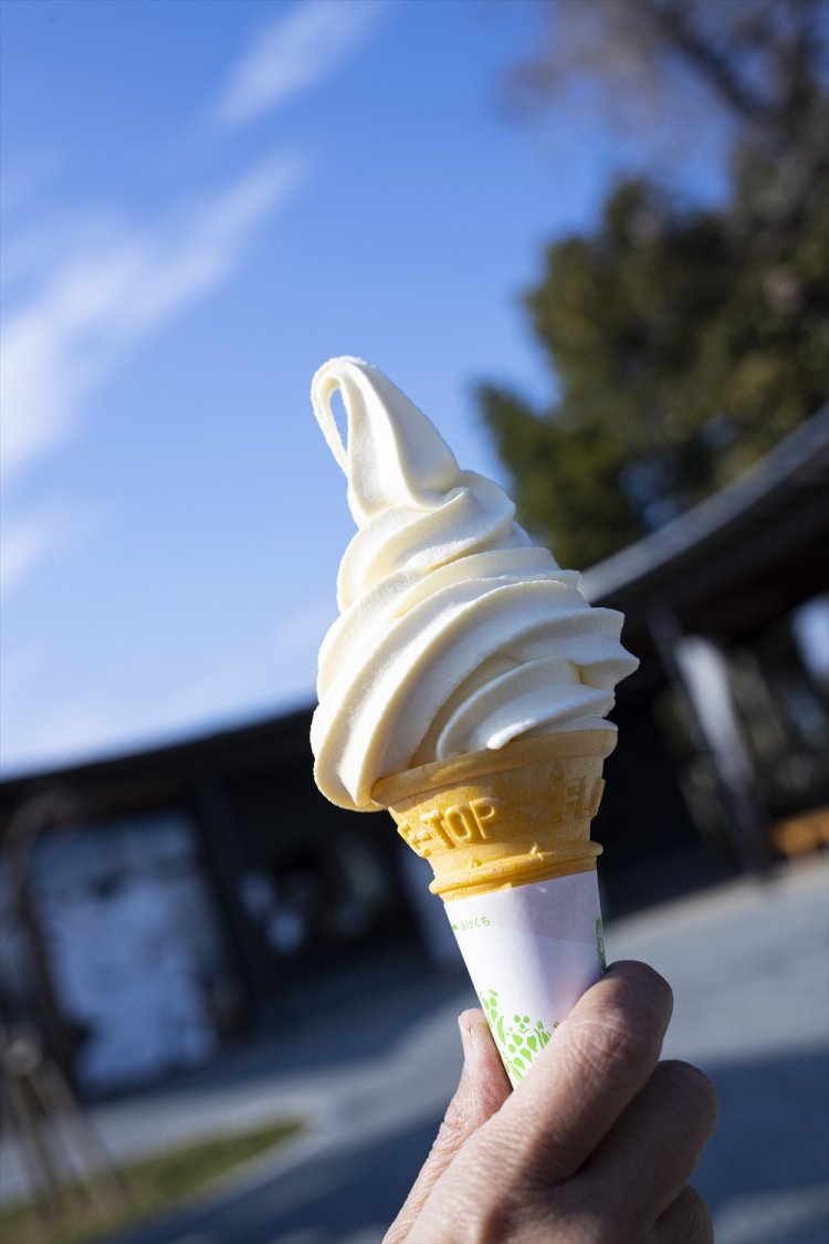 瀬戸酒造店酒粕＋薫る野牧場の生乳のミックスソフト400 円も必食！