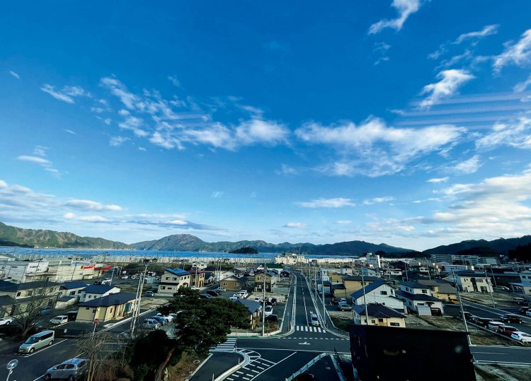 道路が新しく整備され、家も建ち、復興へ着実に歩みを進める山田町。