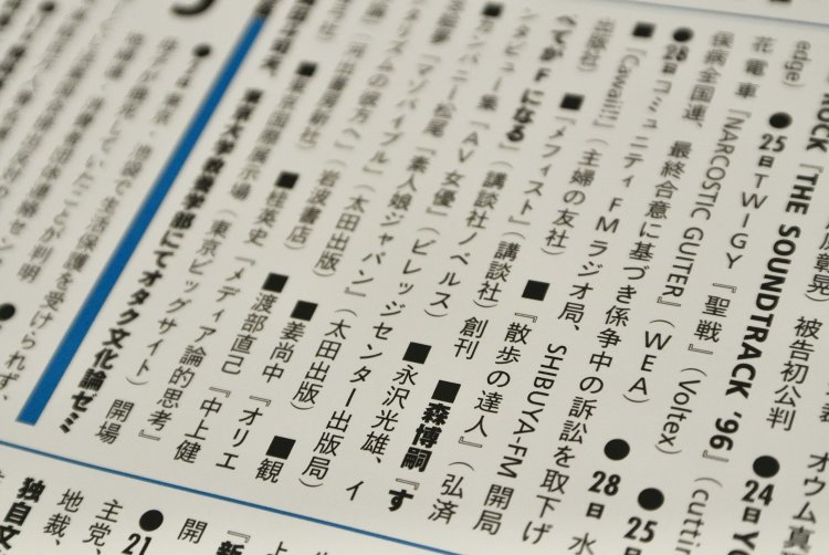 1997年には「『散歩の達人』（弘済出版社）」の文字が！ 同じ月には主婦の友社から『Cawaii!!』が創刊されている。