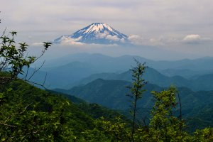 鍋割山荘　富士山