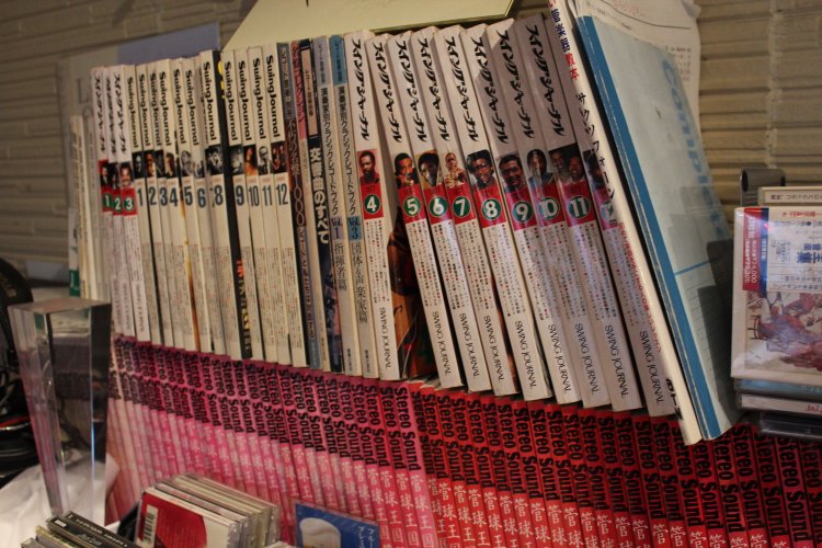 音楽雑誌のバックナンバー。