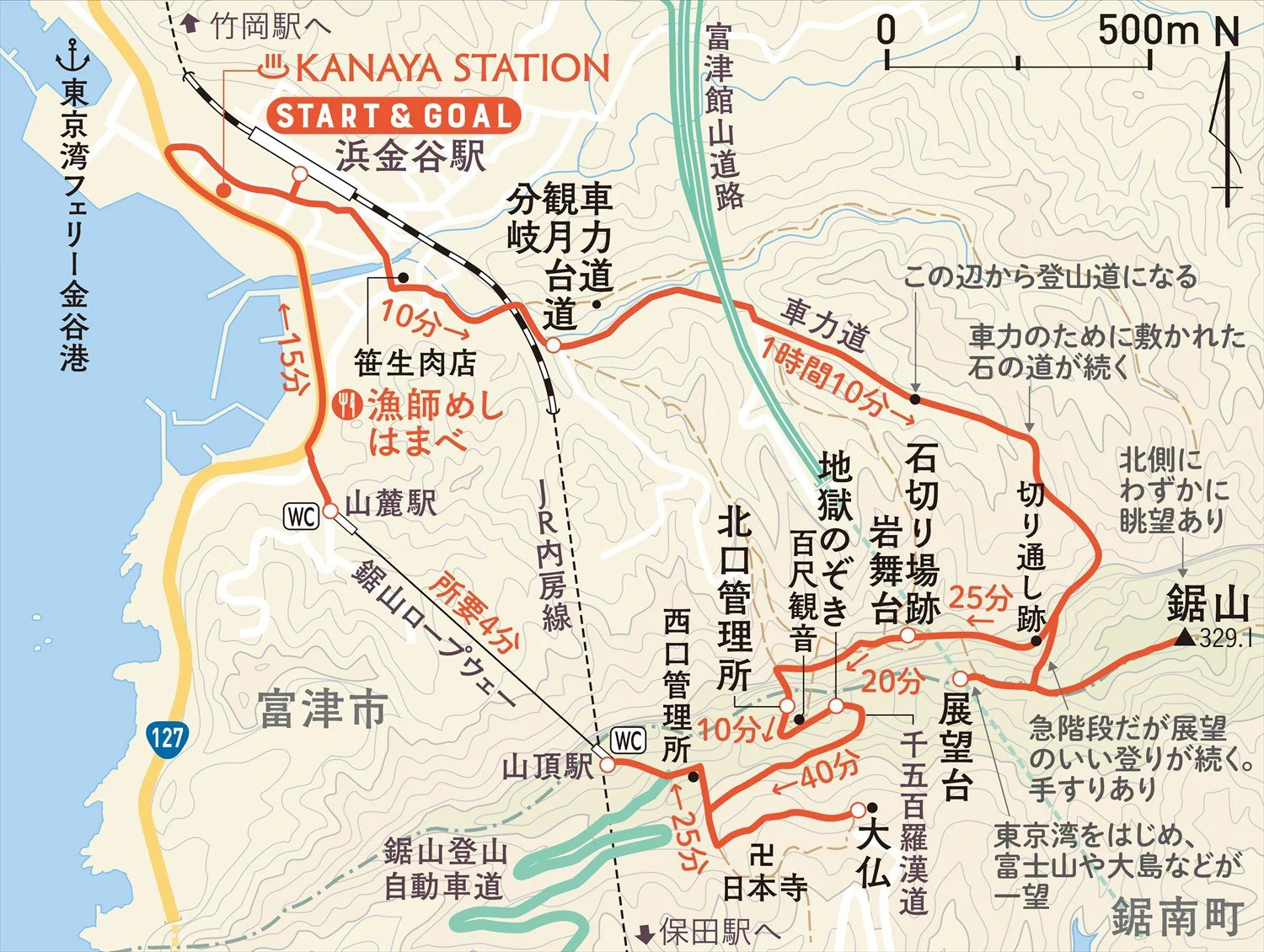 人気の鋸山極上コース 岩に染み入るツルハシの音を感じながら 登山後の酒場 温泉付き さんたつ By 散歩の達人