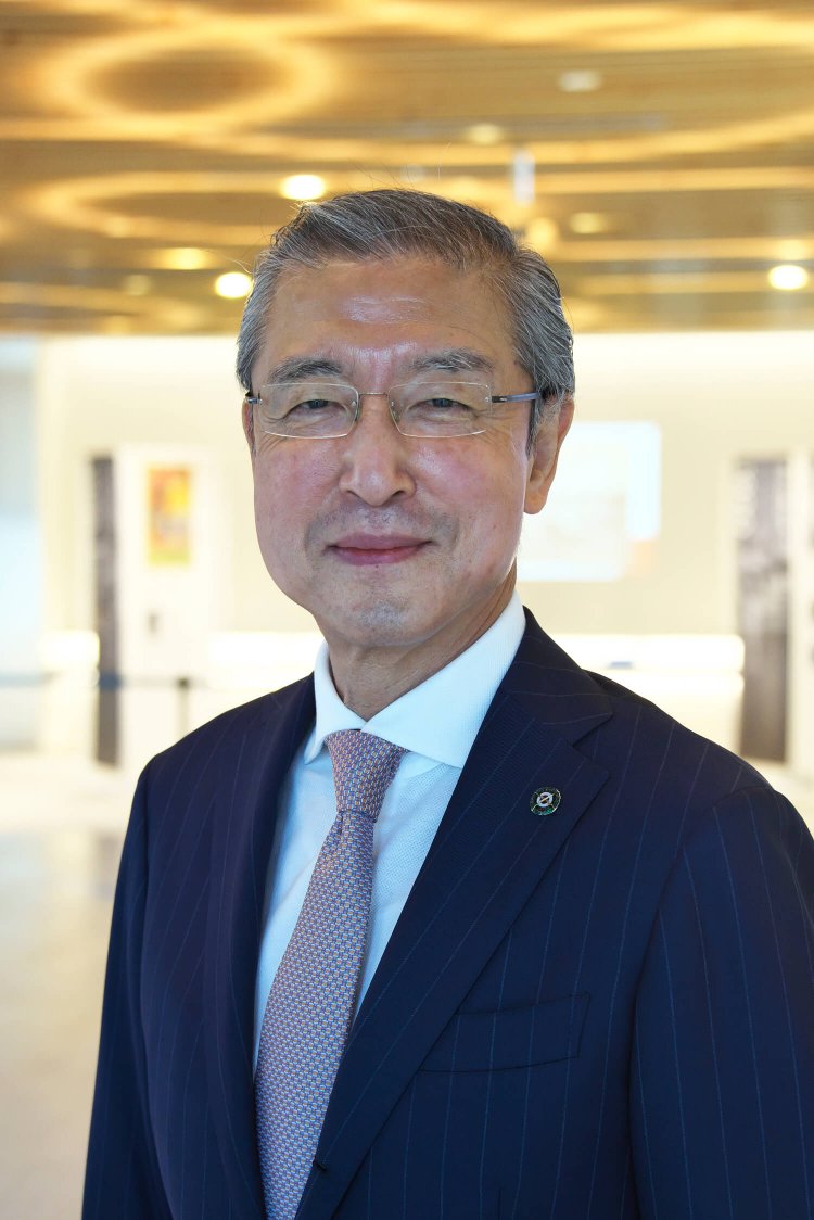 「日本ライフル射撃協会会長の松丸喜一郎さん。JOC副会長でもある。