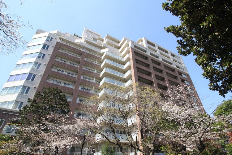 「パークスクエア文京音羽」の屋上に設置されたスカイガーデンからは、鳩山会館やスカイツリーを眺望できる。