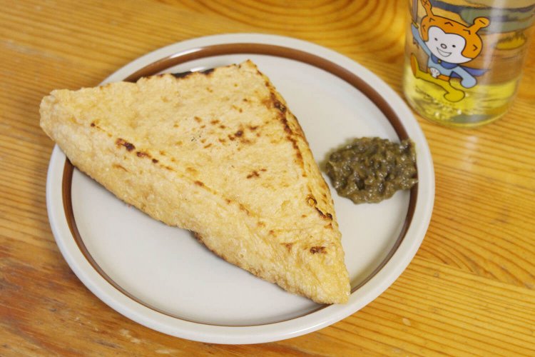 三角定義あぶらあげ600円。