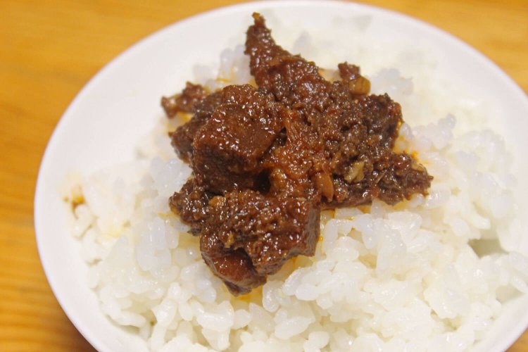 牛タン仙台ラー油とごはん