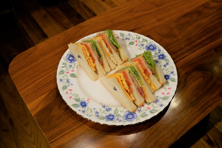 クラブサンドイッチ600円。