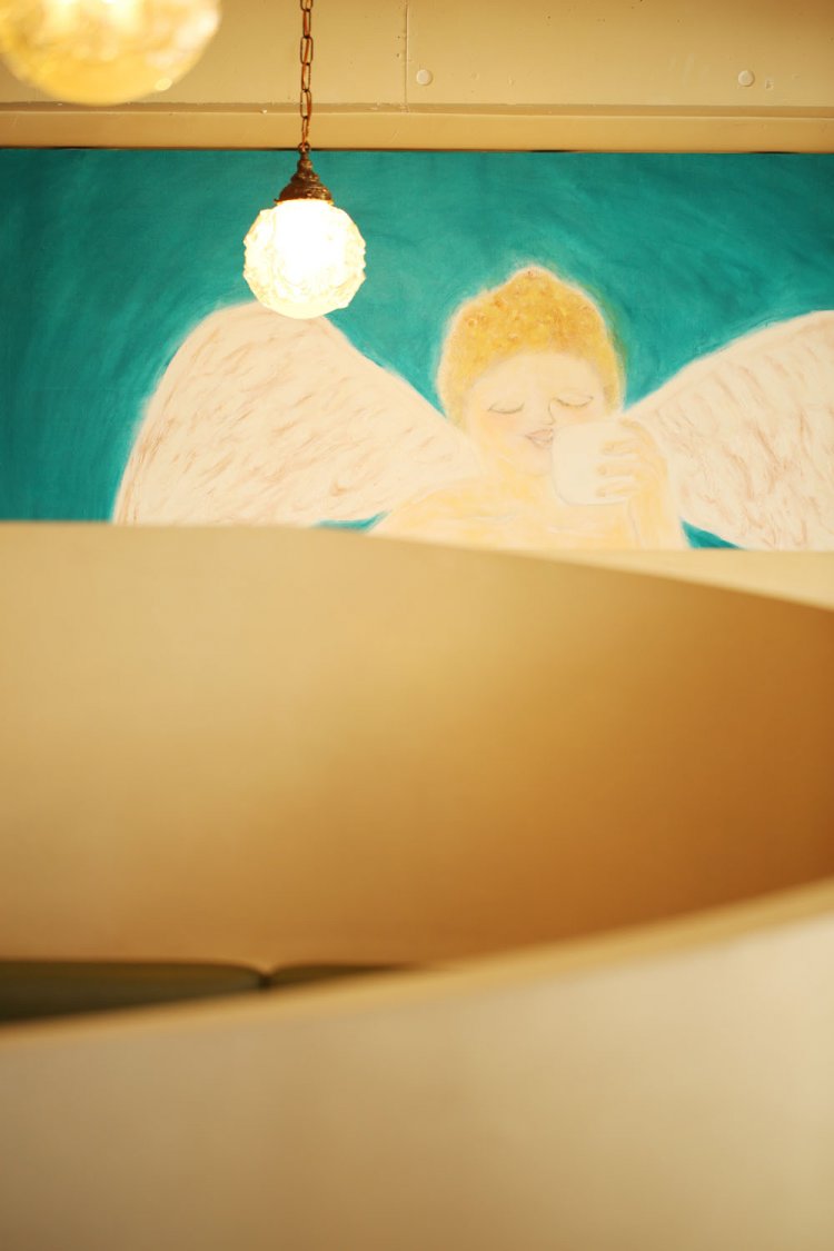 常連の男性が描いた天使。