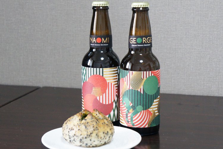 茎わかめの食感と香りが楽しい斬新な『トーチ ドッド ベーカリー』のパンと、ほのかな甘味の大森山王ブルワリー「NAOMI」は相性抜群。